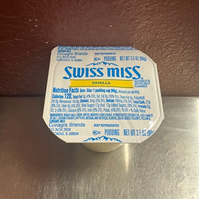 Vanilla Pudding.