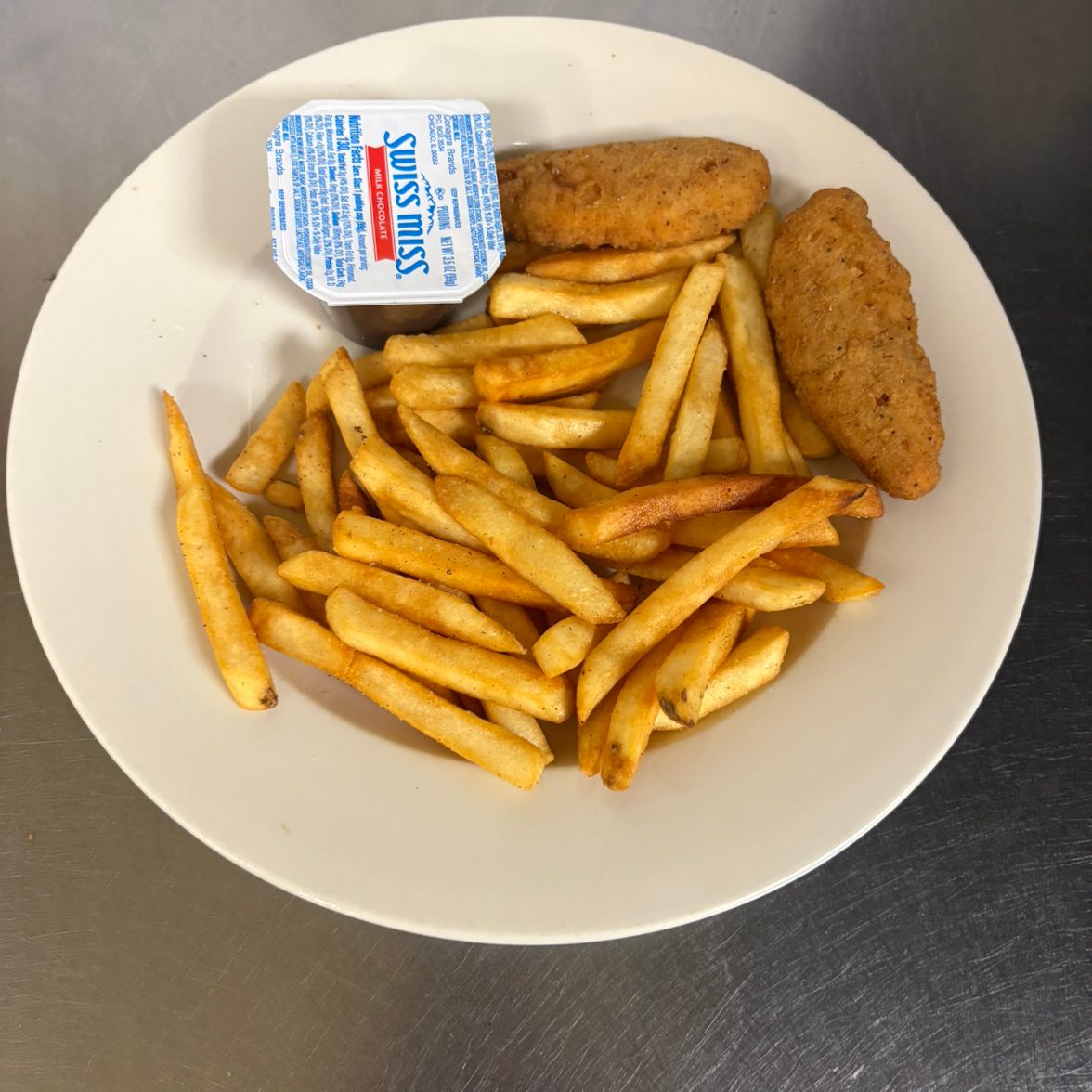 Kids Chicken Fingers with Fries.