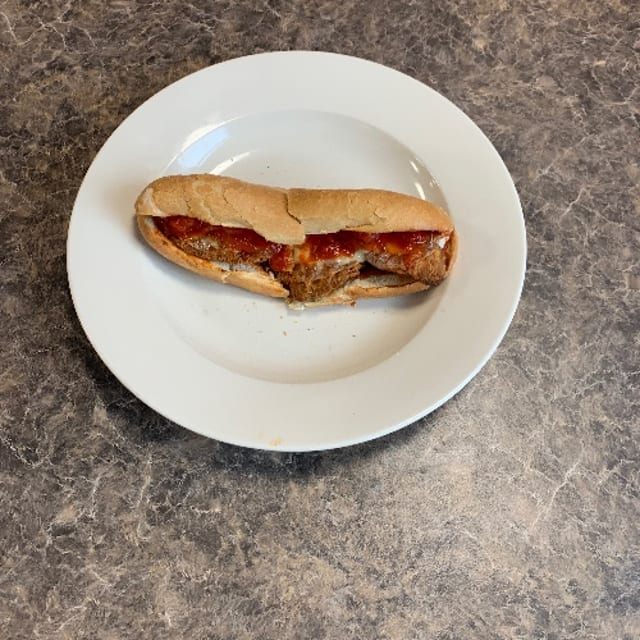 Large Chicken Cutlet Parm Style Sub.