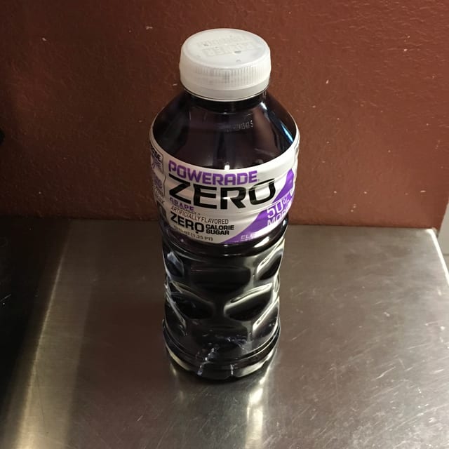 Grape zero power Ade 20oz).